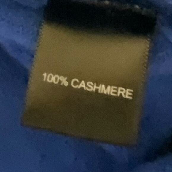 Vintage QI New York 100% Cashmere Sweater Men's Size XL Long Sleeves V-Neck Top - Picture 7 of 7